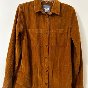 Women's Comfort Corduroy Relaxed Shirt, Tall, Color Saddle